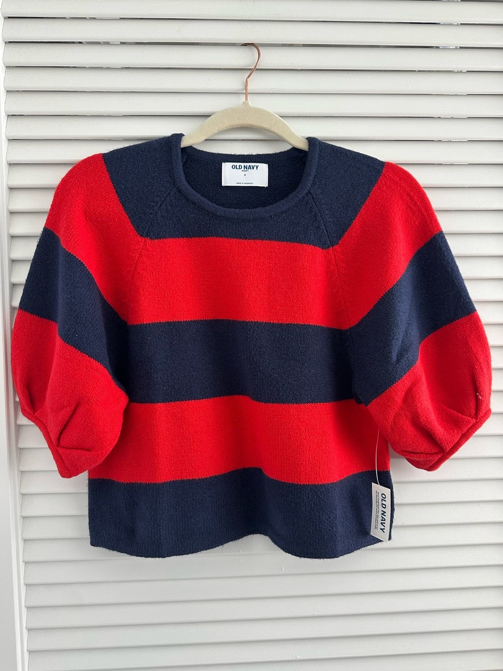 NWT Old Navy SoSoft Cropped Puff-Sleeve Sweater